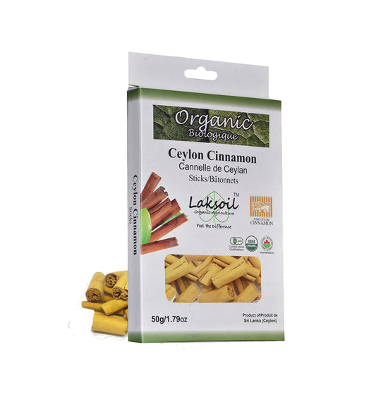 Certified ORGANIC Ceylon Cinnamon Sticks C-5 SELECT Multi-Cut/Off Cuts - laksoiltraders
