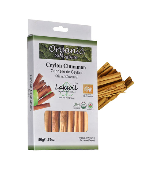 Certified ORGANIC C-5 Ceylon Cinnamon Sticks-This is most Popular Grade - laksoiltraders