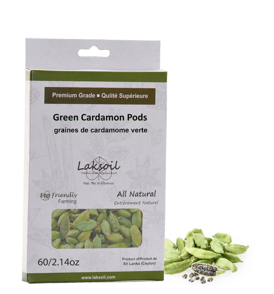 Premium Grade Green Cardamom Pods (Ceylon Green Grade 01) - laksoiltraders
