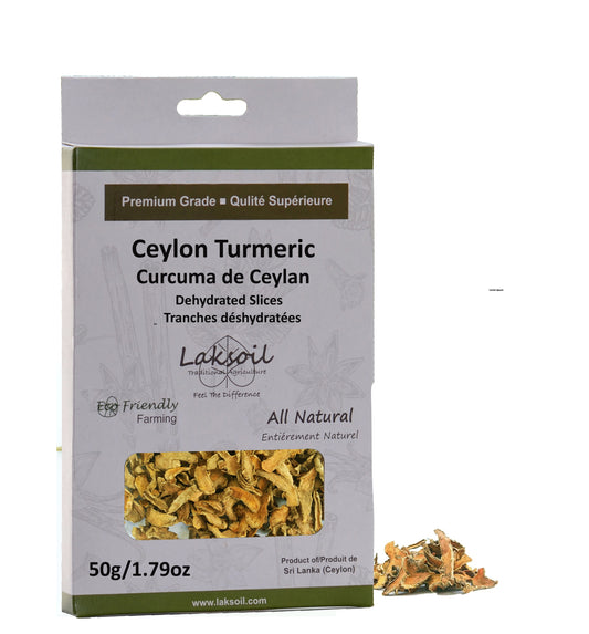 Pure Ceylon Turmeric SLICES  from Eco-Frendly Farming