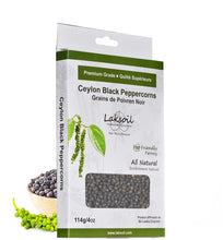 Load image into Gallery viewer, Pure Ceylon Black Peppercorns 1/4 LB (4oz)/ 114g - laksoiltraders
