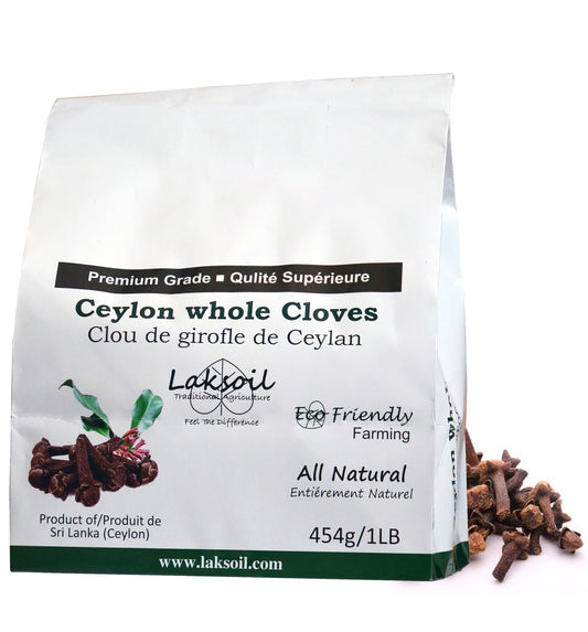Whole Ceylon  Premium Clove 1LB/454g (Grade 01 Fancy) - laksoiltraders
