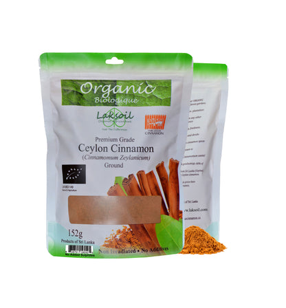 Certified ORGANIC Ceylon Cinnamon Powder 152g/5.43oz