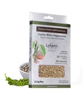Pure Ceylon White Peppercorns from Eco-friendly