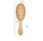 100% Natural Bamboo Massage Air Cushion Comb for Smooth, Knot-Free Hair