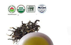Certified Organic Pure Ceylon Over-fermented GREEN TEA OGT1 (Big Leaves) Premium Leaves Tea - laksoiltraders