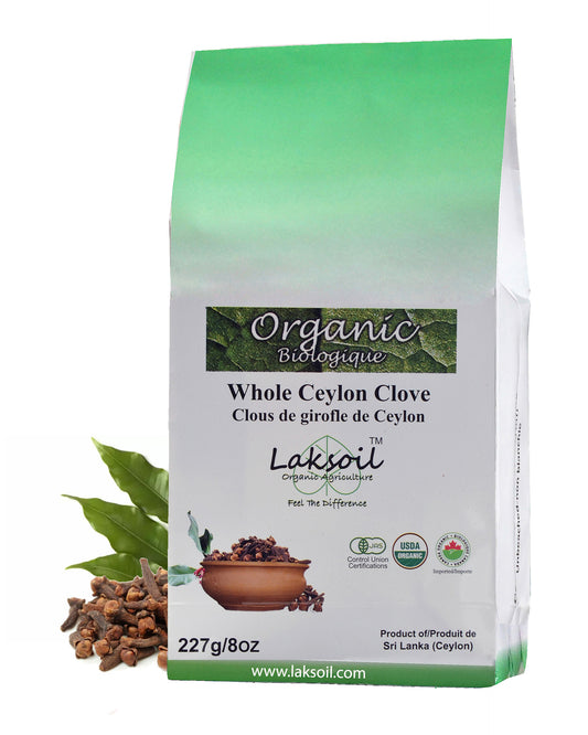 Certified ORGANIC Whole Ceylon Clove Club Size