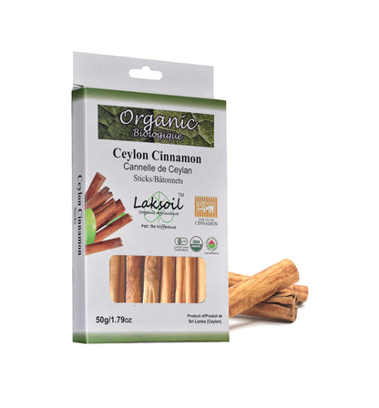 Certified ORGANIC M-5 SELECT Ceylon Cinnamon Sticks