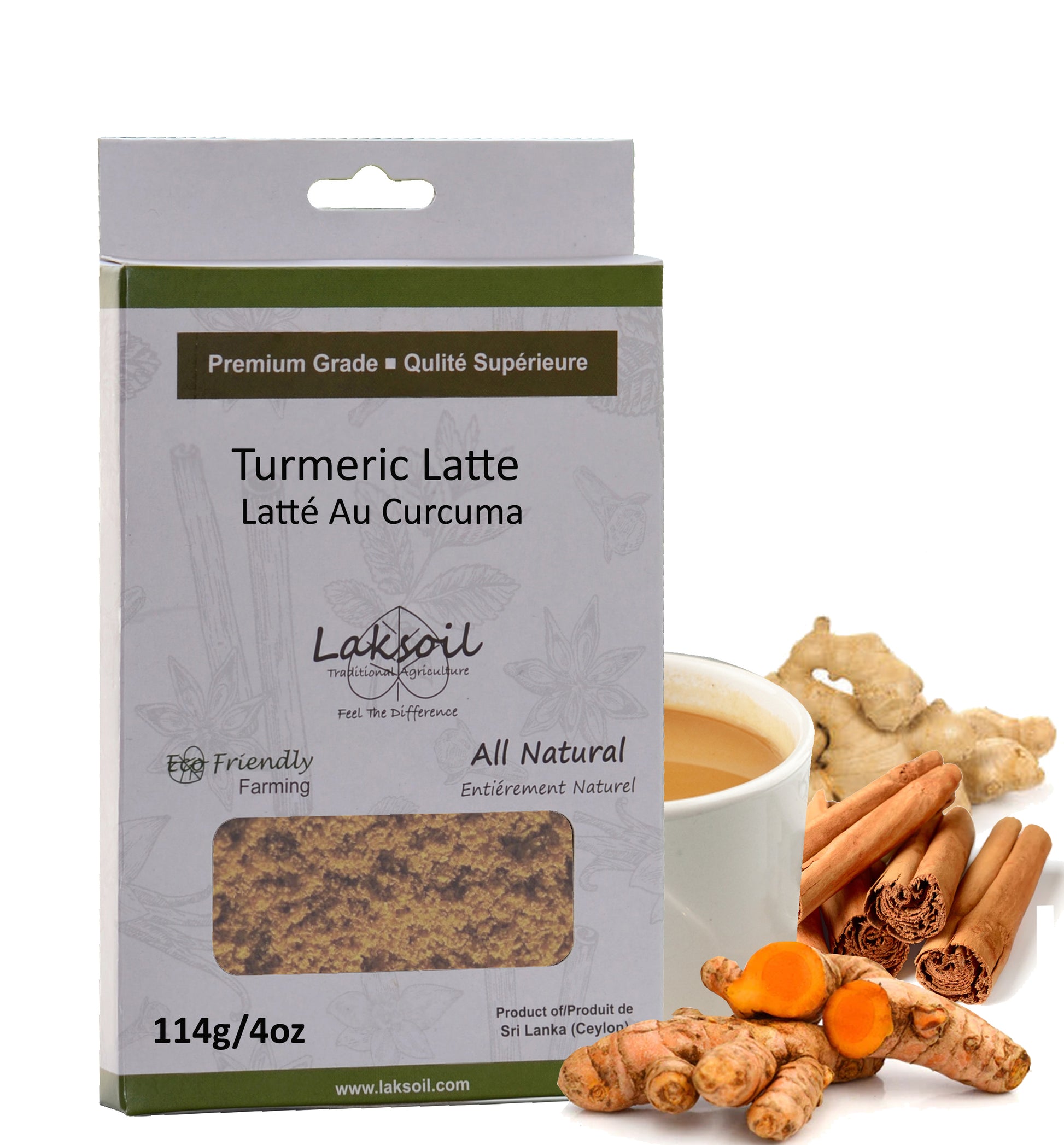 Golden Milk-Ceylon Turmeric Latte Mix for Dairy or nut Milk - laksoiltraders
