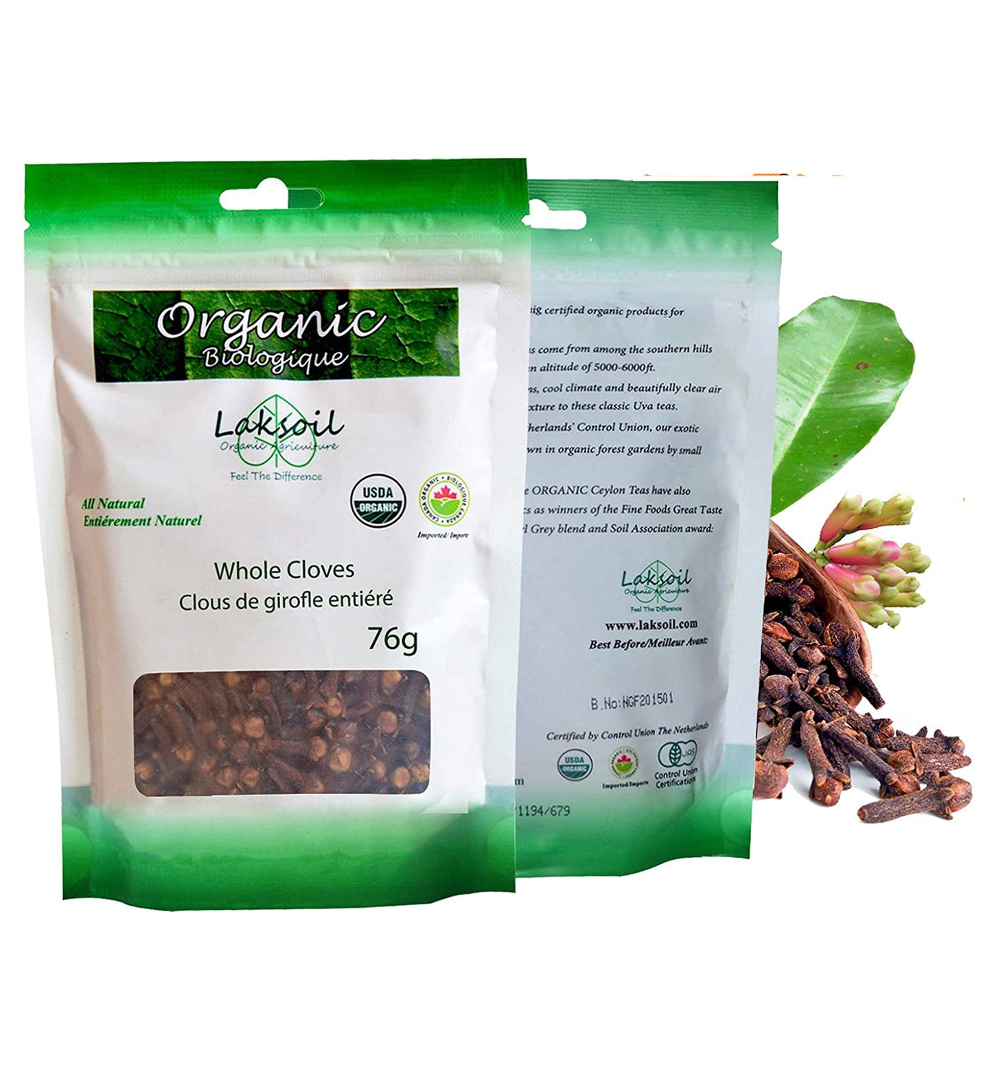 Certified ORGANIC Whole Ceylon Clove