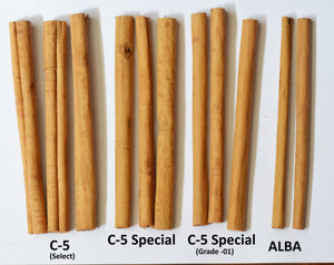 Certified ORGANIC C-5 SELECT/ Special Ceylon Cinnamon Sticks - laksoiltraders