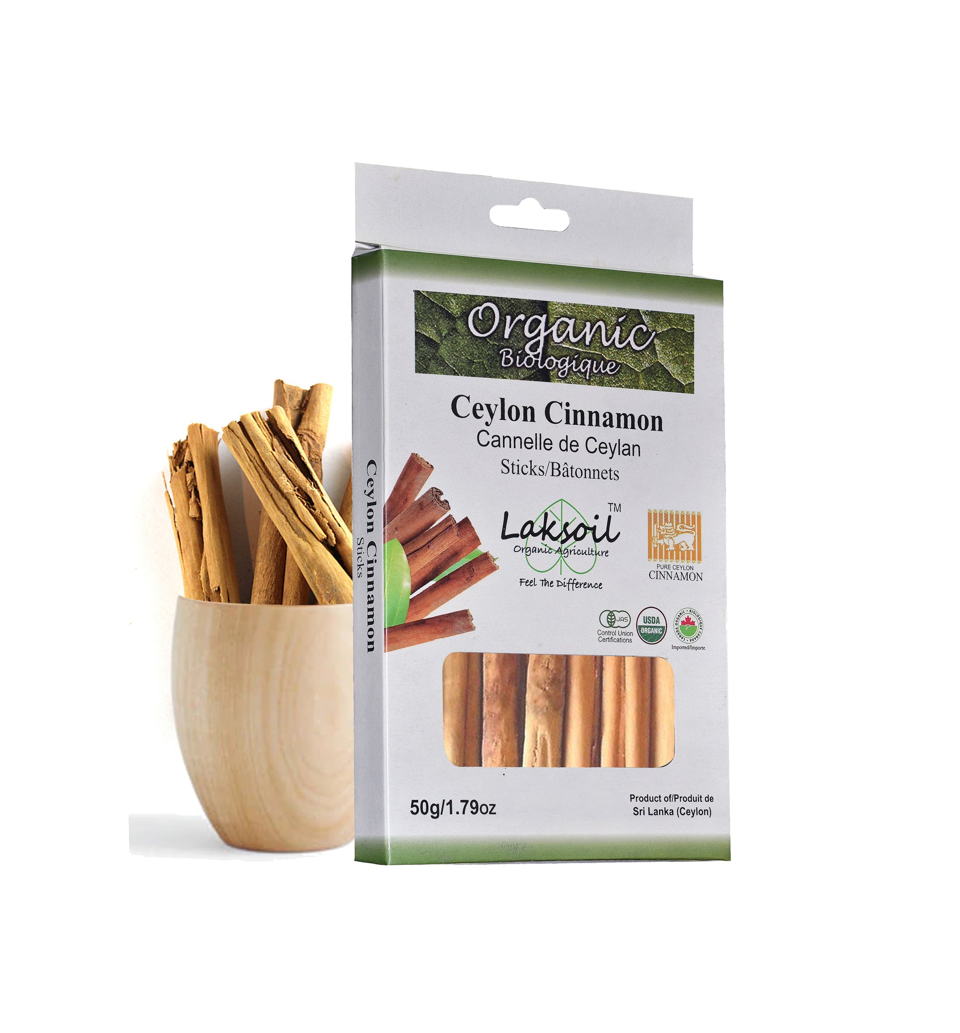 Certified ORGANIC C-4 Ceylon Cinnamon Sticks - laksoiltraders