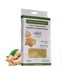 Load image into Gallery viewer, Pure Ceylon Ginger Power 8oz (.5LB) /227g (2 Packs of 114g) - laksoiltraders
