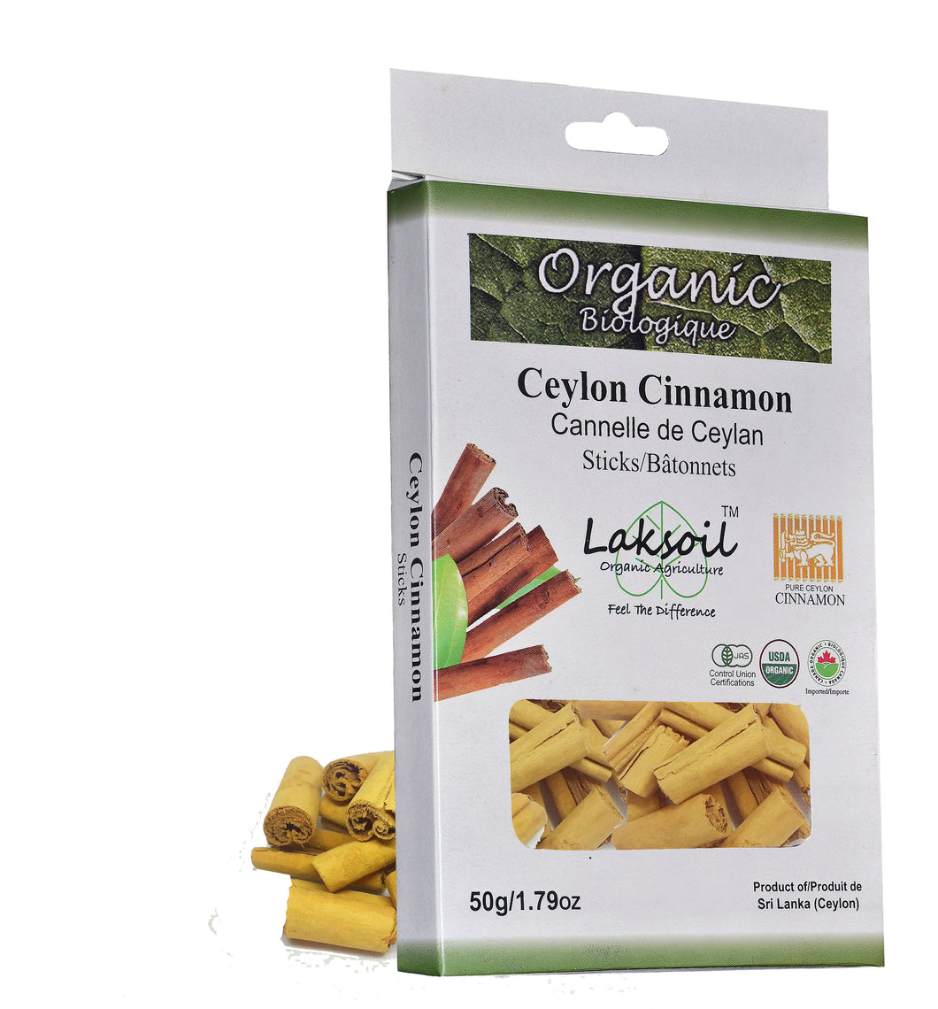 Certified ORGANIC Ceylon Cinnamon Sticks C-5 SELECT Multi-Cut/Off Cuts - laksoiltraders
