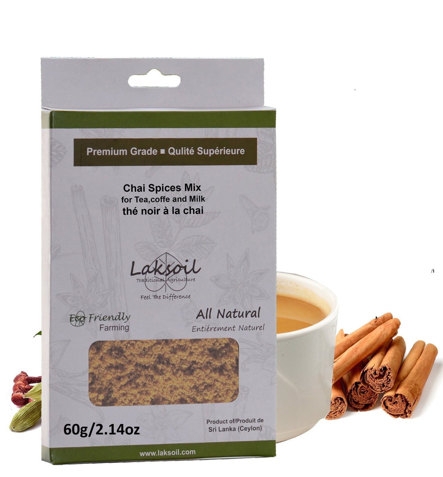Copy of Special Chai masala mixed with certified organic Ceylon Cinnamon for Chai tea - laksoiltraders